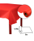 5 PROnappe Tischdecke rot 1,2 x 6,0 m